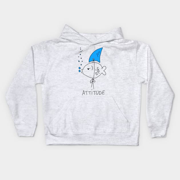 Attitude Kids Hoodie by NJORDUR